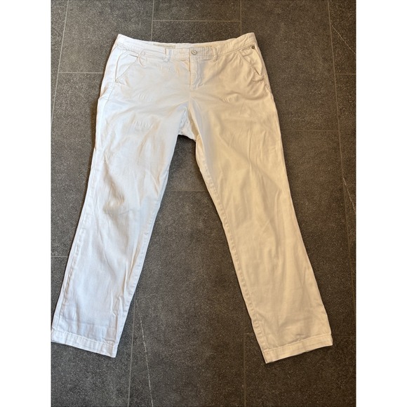 Pilcro Other - Anthropologie Pilcro Hyphen Stretch Cotton Chinos White Women's Size 32